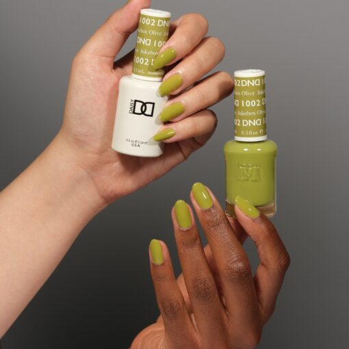 DND Jukebox Olive #1002 - Gel & Nail Lacquer Duo - CM Nails & Beauty Supply