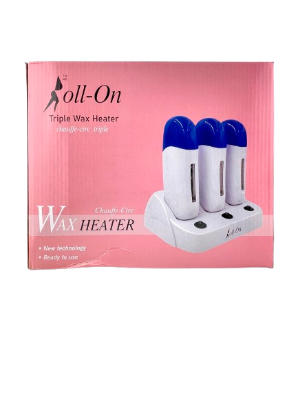 Purple Triple Dock Waxing Heaters | VGEBY® Cartridge Wax Depilatory Roller Warmer - CM Nails & Beauty Supply