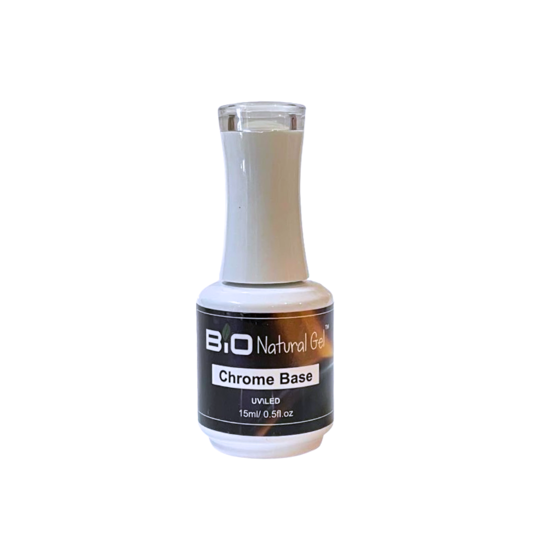 Bio Natural Gel Chrome Base Coat 15mL - Gel Polish - CM Nails & Beauty Supply