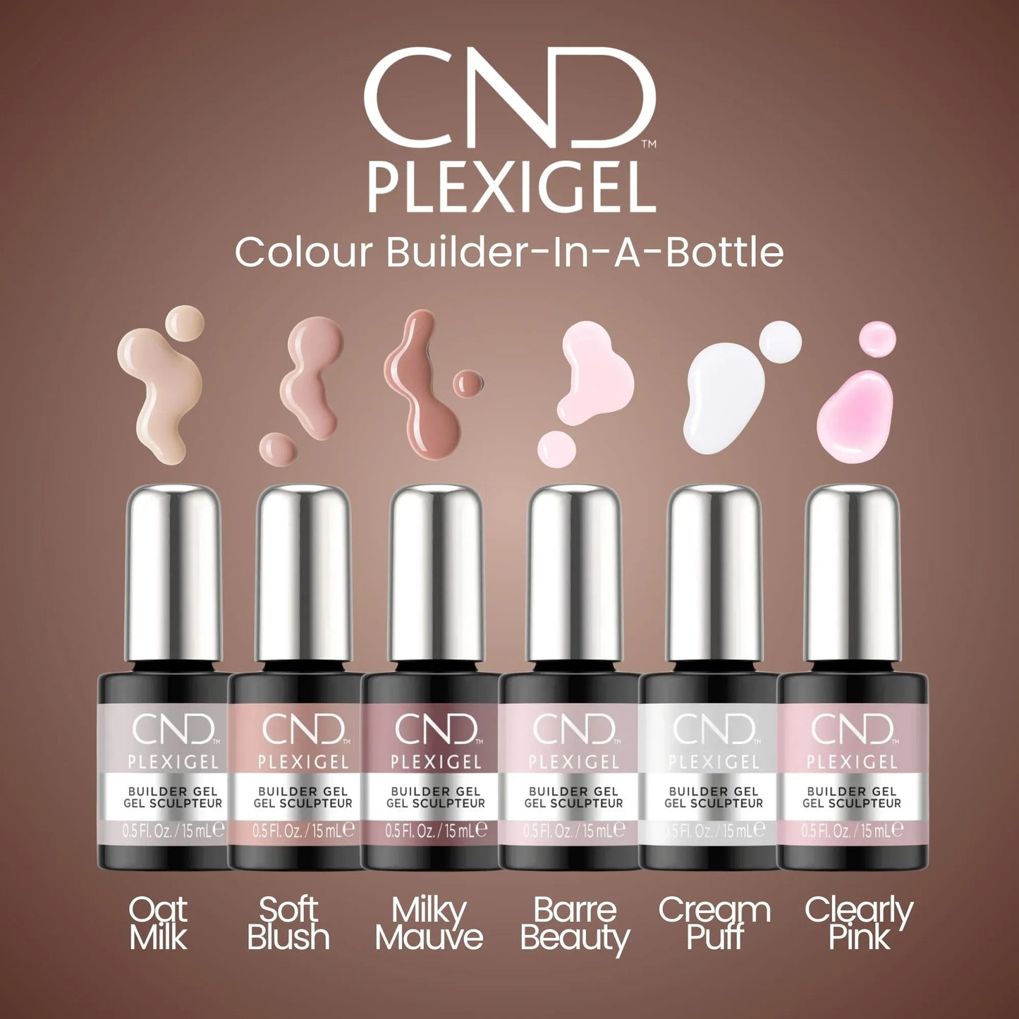 CND Plexigel Builder - Oat Milk (15ml/0.5oz) - CM Nails & Beauty Supply