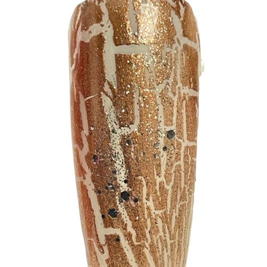 China Glaze Crackle Tarnished Gold Swatch