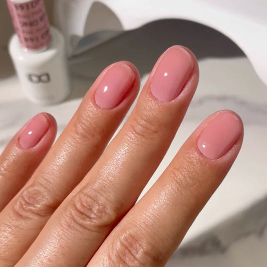 DND Rosy Pink 891 nail polish and gel combo, DND Gel Canada, DND polish Canada