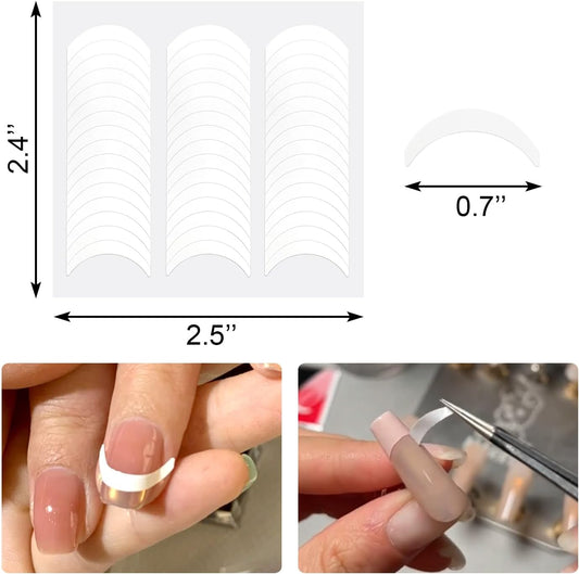 French Manicure Nail Guide Stickers (114 pcs) - CM Nails & Beauty Supply