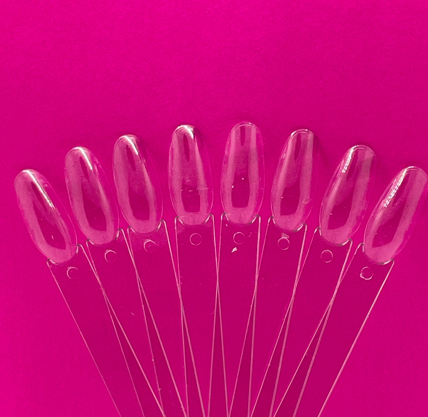 Nail Display Stick / Colour Chart / Natural | White | Clear |Stiletto | Oval | Bag of 60 pcs - CM Nails & Beauty Supply