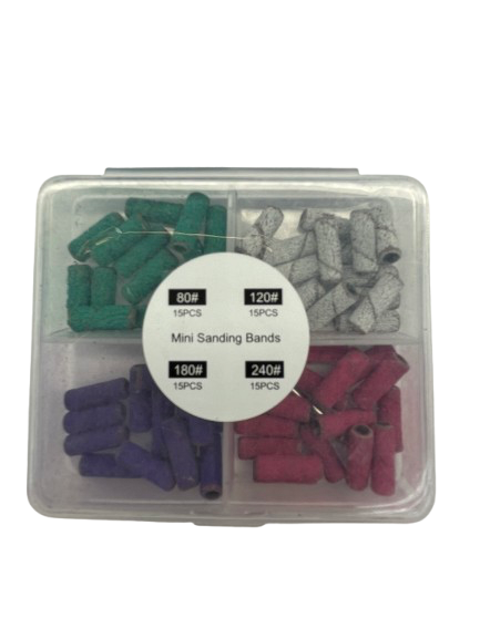 Mini Sand Band | 60 Pcs with Mini Mandrel | 30 Pcs with Mini Mandrel - CM Nails & Beauty Supply