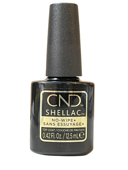 No Wipe+ Top Coat CND Shellac 0.42oz / 12.5 ml - CM Nails & Beauty Supply