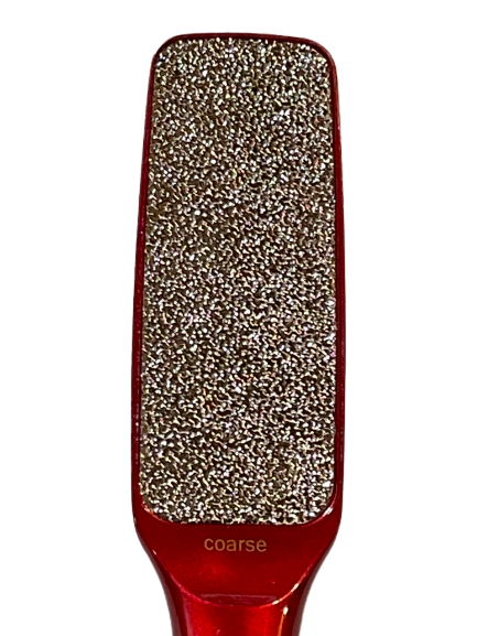 Foot File | Che’ci Pro | Coarse | Red Finish Handle - CM Nails & Beauty Supply
