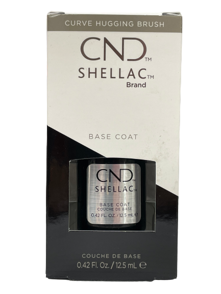 CND Shellac Base Coat – Gel Polish Base for UV/LED Cure – 0.42 oz / 12.5 mL - CM Nails & Beauty Supply