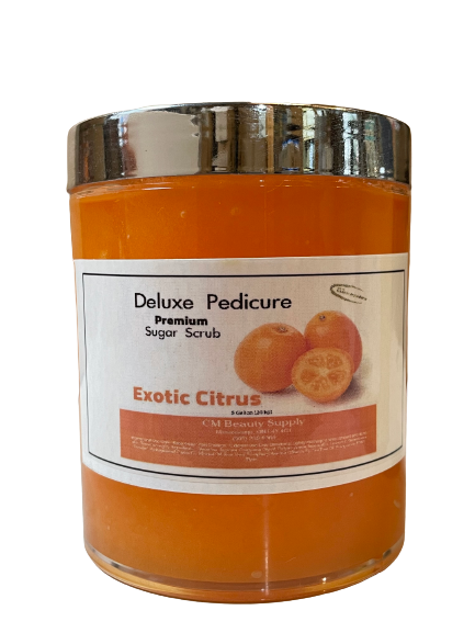 Deluxe Pedicure Premium Sugar Scrub - 16 Oz -18 Oz  | Orange - Exotic Citrus | Lavender  | Lemond Zest.