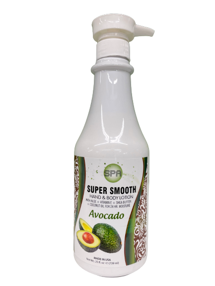 Super Smooth | Hand & Body Lotion | Avocado | 25 Oz ® - CM Nails & Beauty Supply