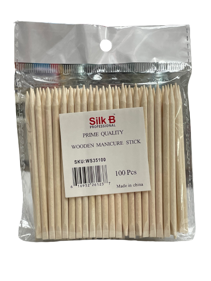 Wooden Manicure | Long Sticks | Short Stick ( Pack 100 Pcs) - CM Nails & Beauty Supply