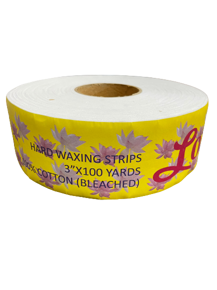 Lotus Natural Waxing Muslin Roll | Wax Strips - 3" x 100 yards - CM Nails & Beauty Supply