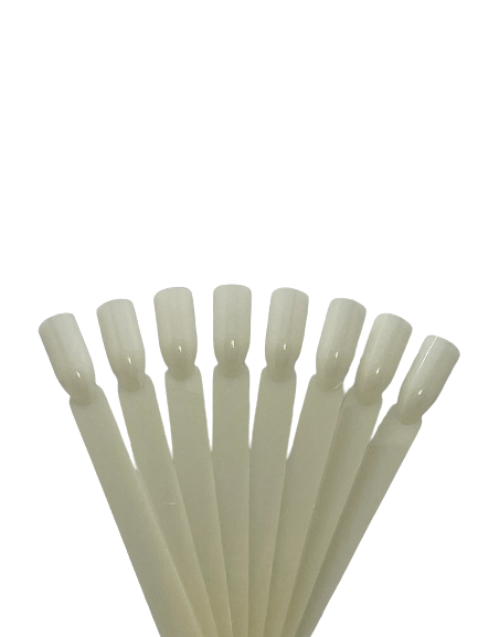 Nail Display Stick / Colour Chart / Natural | White | Clear |Stiletto | Oval | Bag of 60 pcs