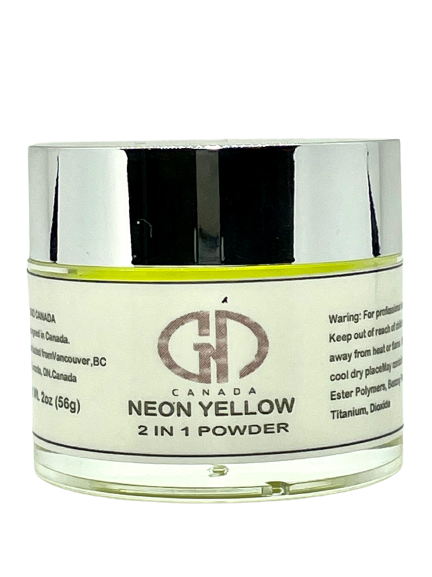 Acrylic & Dip Powder 2-in-1 GND Canada® Neon Yellow  | 2 Oz