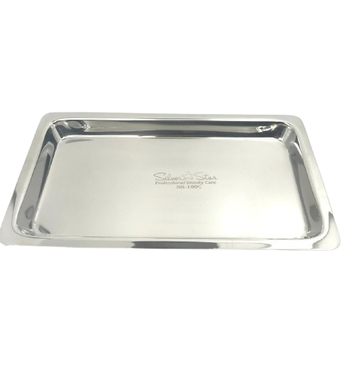 Stainless Steel Heavy Duty Implement Tray - Rectangle - CM Nails & Beauty Supply