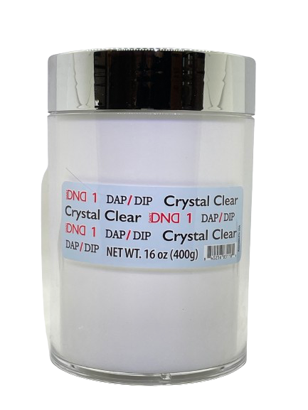 DND DC Dip Powder #001 Crystal Clear - 400g Professional Dipping Powder for Nails - CM Nails & Beauty Supply