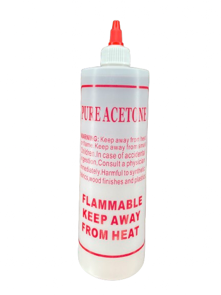 Acetone (100%) - 16 Oz - Nail Polish Remover - CM Nails & Beauty Supply