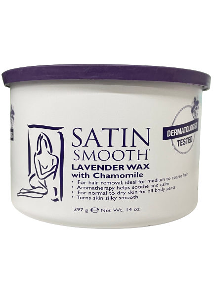 Satin Smooth | Lavender Wax With Chamomile | 14 Oz - CM Nails & Beauty Supply