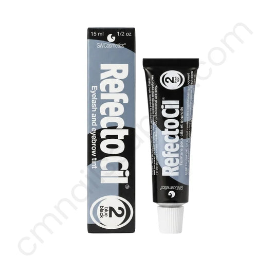 RefectoCil eyelash and eyebrow tint packaging on a white background