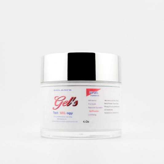 Solaris UV Gel Powder for Nails - Clear & Strong Builder Gel for Extensions & Overlays - CM Nails & Beauty Supply
