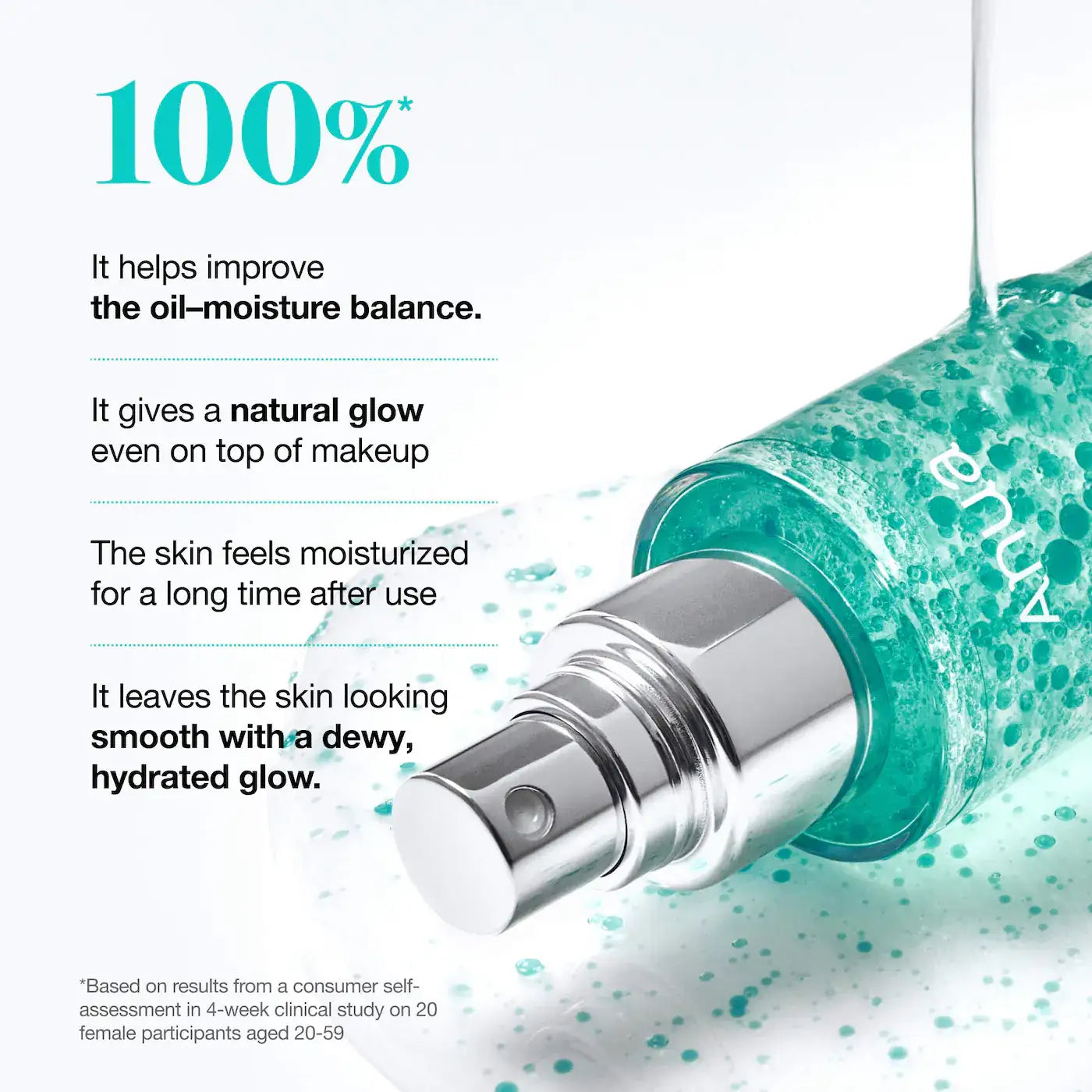 Close up of the spray nozzle on the Anua hydrating capsule mist