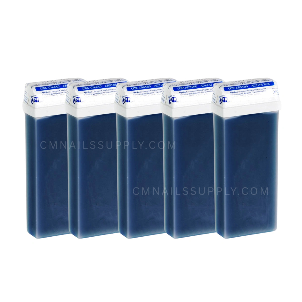 Beauty Image Roll On Wax Azulene 5 pack strip waxing hair removal cartridges