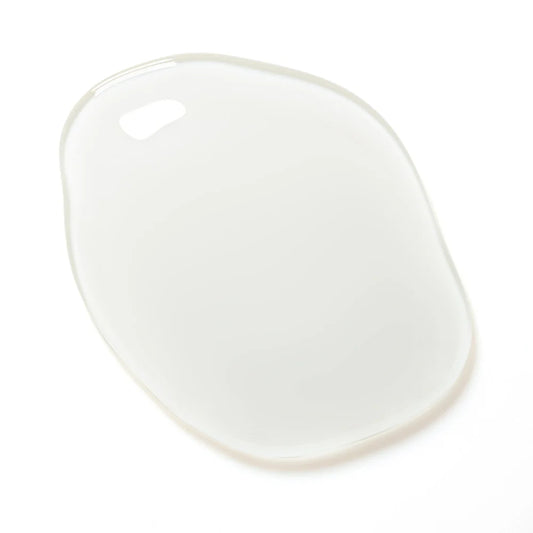 Clear Builder X gel consistency on brush showing self-leveling viscosity and crystal clarity.