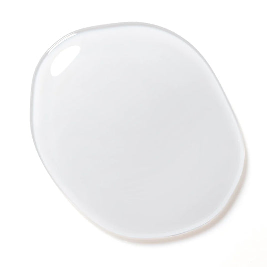 Top sculpting gel swatch on nail tip showing crystal-clear high-gloss shine finish.