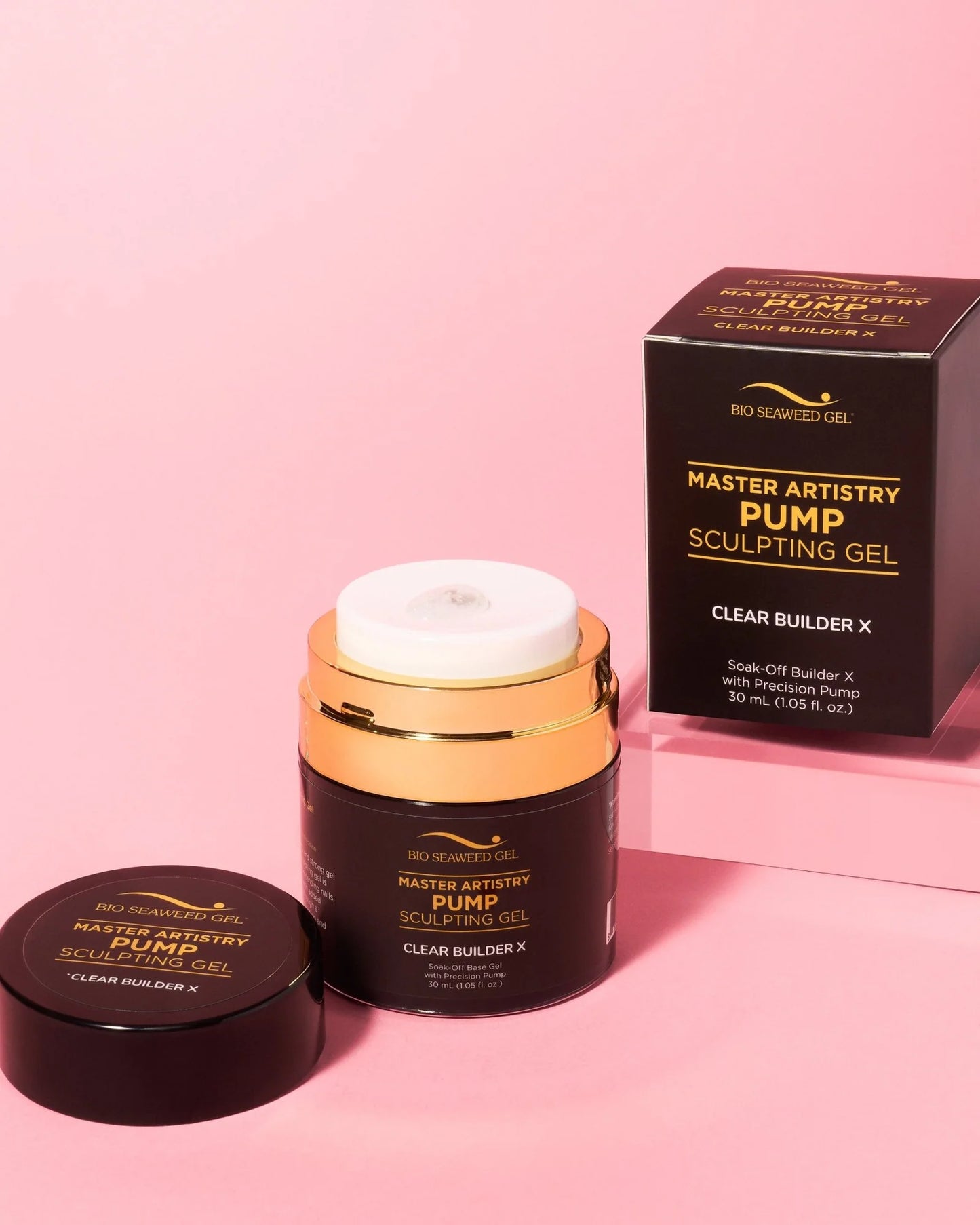 Bio Seaweed Master Artistry Pump Clear Builder X Sculpting Gel - CM Nails & Beauty Supply