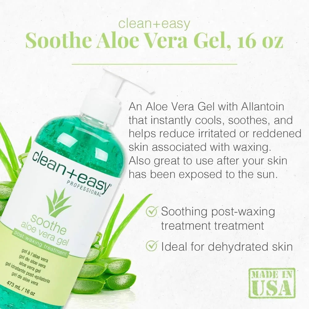 Professional aloe vera gel post wax treatment available online in Canada