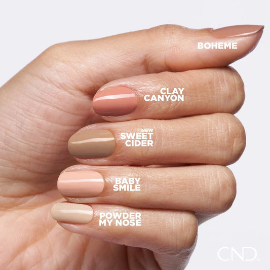 CND Shellac Baby Smile soft peachy nude gel polish manicure