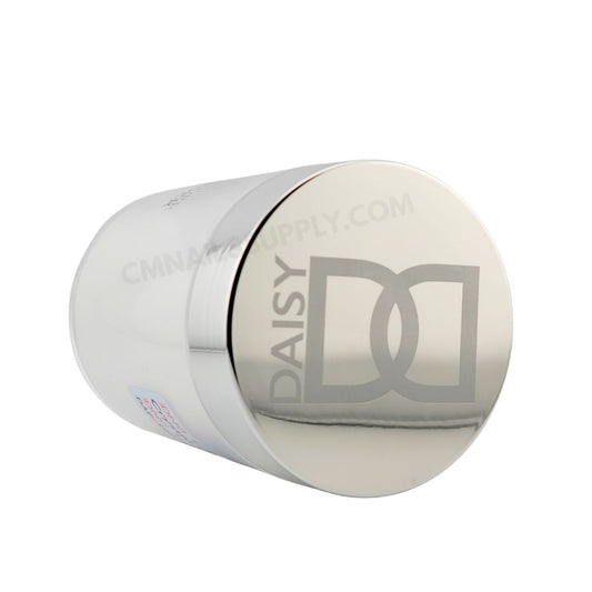 Side angle of DND DC Dip Powder 001 Crystal Clear 400g showing jar details.