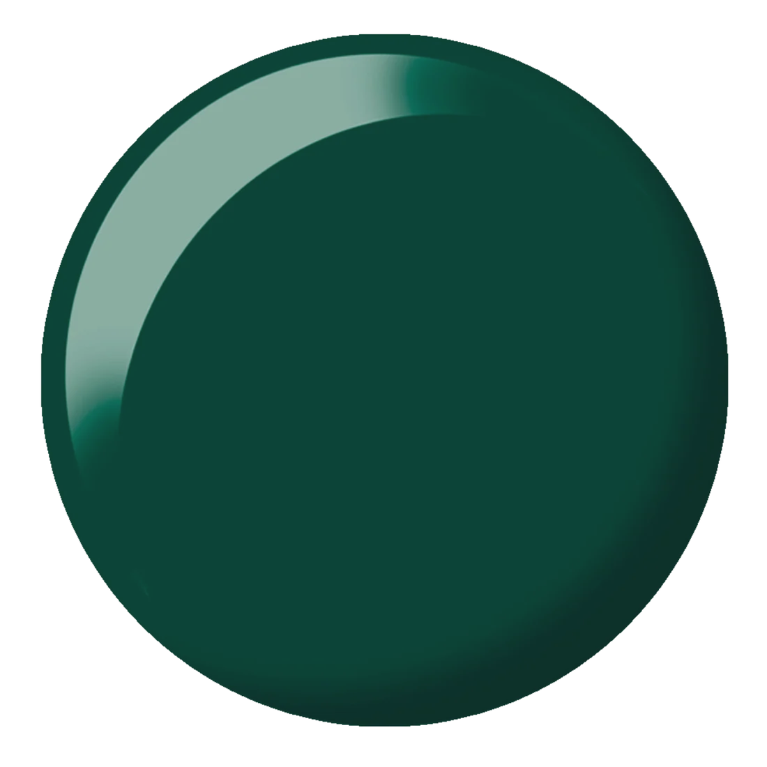 DND DIVA Emerald Meadow gel polish color swatch in deep forest green shade