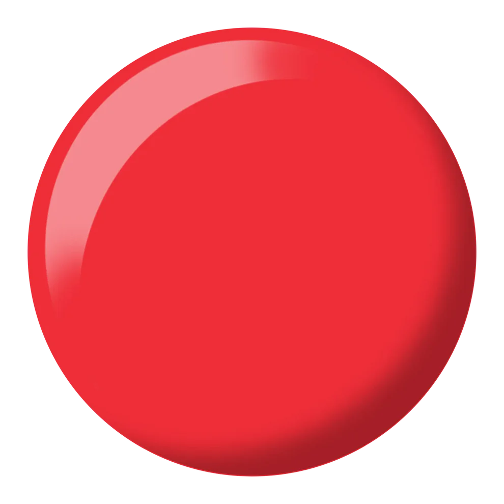 Ferrari red nail polish swatch on natural nails showing glossy bright red finish