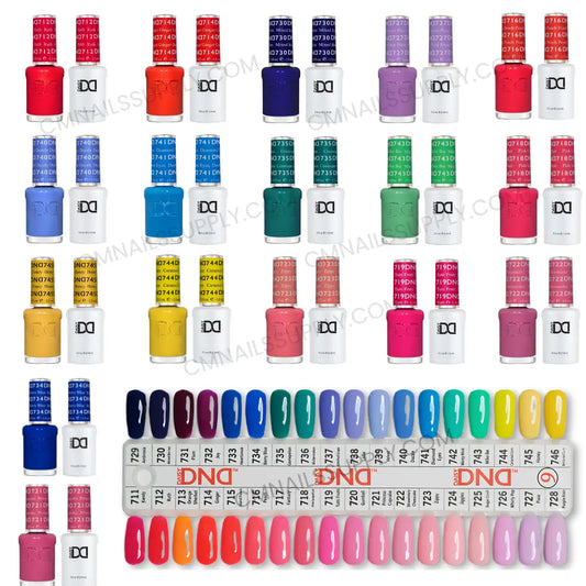 DND gel polish wholesale bulk buy set with 36 professional nail polish shades