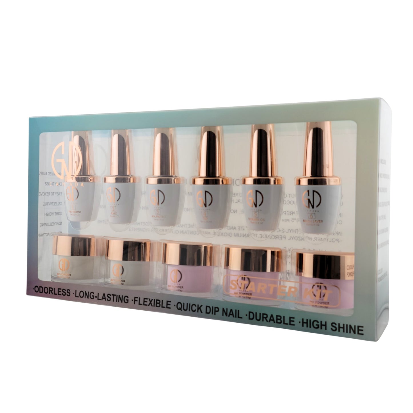 Dip Manicure Starter Kit (TPO-free) – Professional Nail Powder & Prep Set | GND Canada - CM Nails & Beauty Supply