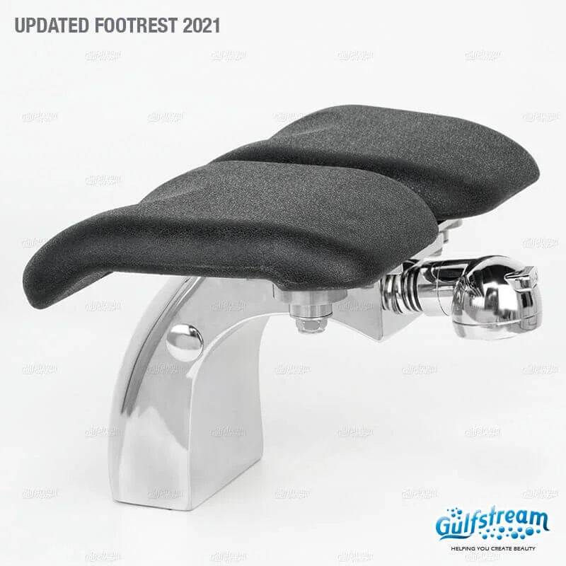Footrest detail for the Gulfstream Lavender 3 Spa pedicure chair