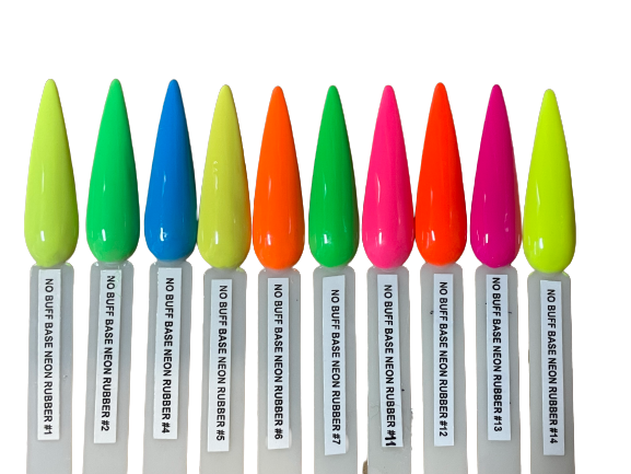 GND Canada | No Buff Base Neon Rubber Gel | #7 Neon Green - CM Nails & Beauty Supply