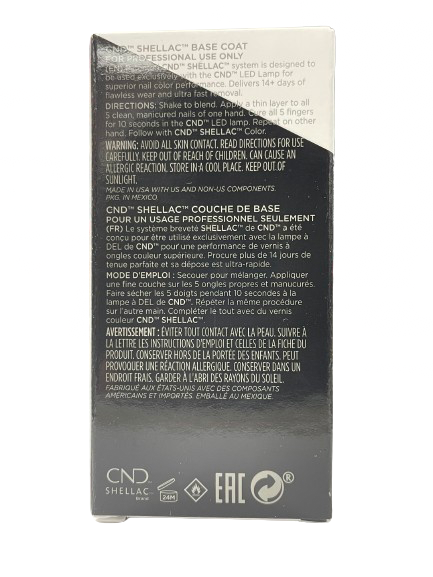 CND Shellac - Base Coat 0.25 oz (7.3 ml) - CM Nails & Beauty Supply