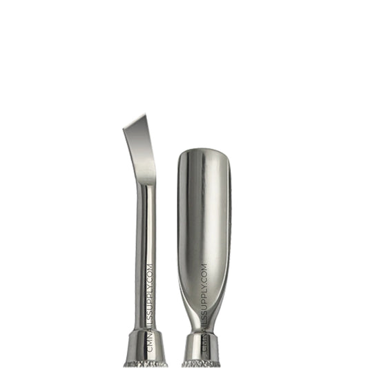 Medical grade stainless steel nail pusher for professional Canadian salons.