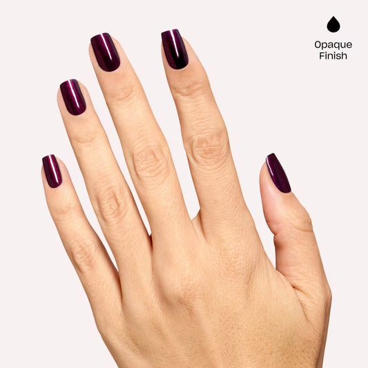 Finished manicure using OPI Every Month is Oktoberfest gel polish