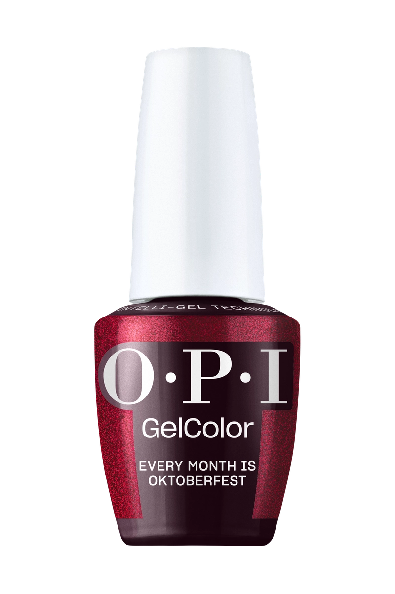 OPI GelColor Every Month is Oktoberfest deep purple gel polish bottle F040