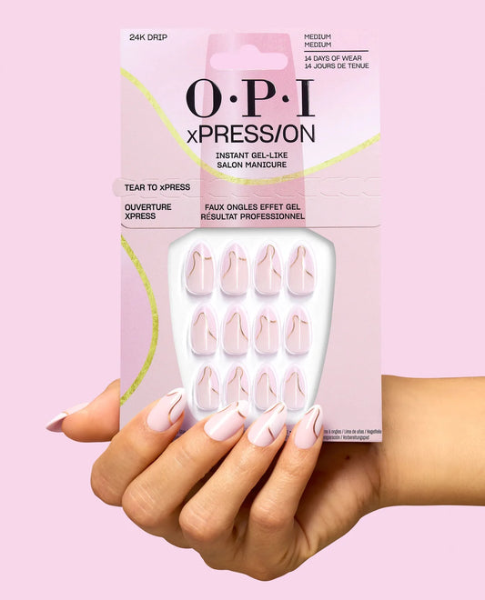 OPI xPRESS ON gold French press on nails kit