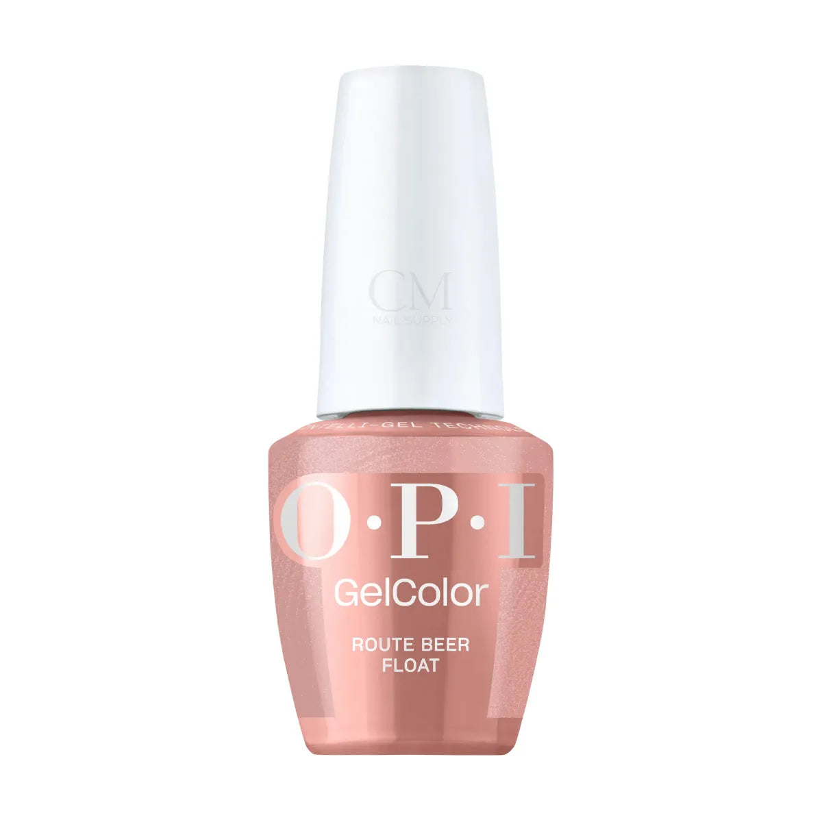 Front view of OPI Route Beer Float gel polish bottle F043