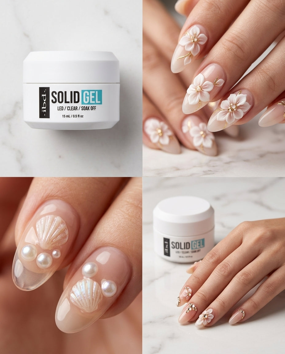 IBD Solid Gel Builder Gel Adhesive Nail Tips