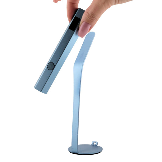 Portable Mini LED Nail Lamp Blue – Rechargeable Handheld Gel Nail Dryer with Magnetic Stand - CM Nails & Beauty Supply