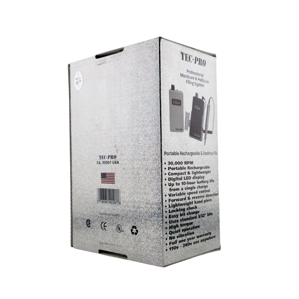 Tec-Pro Nail Drill 30K Box for Professionals