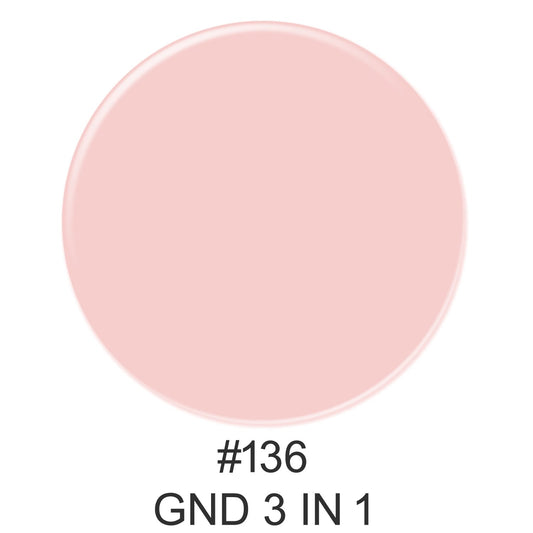 3-in-1 Nail Combo: Dip, Gel & Lacquer #136 | GND Canada® - CM Nails & Beauty Supply