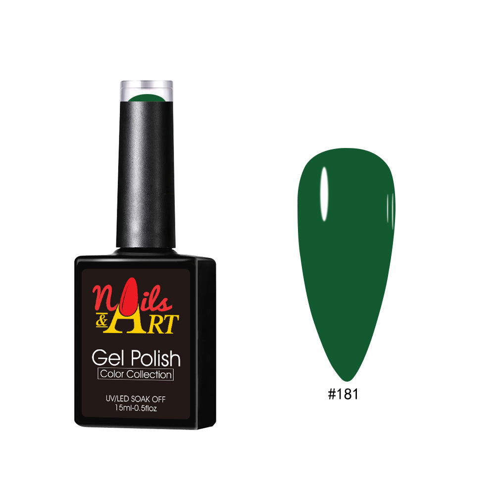 Nails & Art - Gel Polish - 181 Forest Green - CM Nails & Beauty Supply