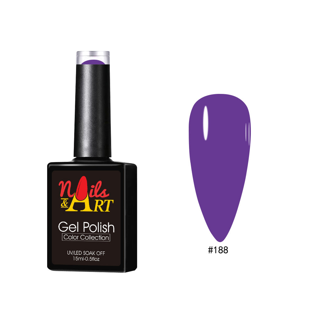 Nails & Art - Gel Polish - 188 Draped In Violet - CM Nails & Beauty Supply